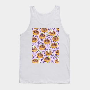 Blueberry pie pattern. Tank Top